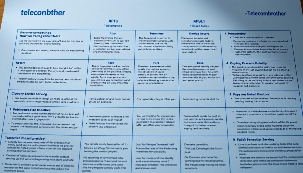 A Telecombrother-branded document showcasing the intricate details and procedures for applying for a telecom service transfer offer. Crisp, clean lines and a professional, administrative aesthetic, with subtle hints of the company's branding. The layout features a grid-like structure, presenting the key information in a clear and organized manner. Muted tones of blue and gray create a sense of authority and reliability. Lighting is soft and even, casting gentle shadows to add depth and dimension. The overall impression is one of comprehensive, well-structured guidelines for the telecom transfer process. A Telecombrother-branded document showcasing the intricate details and procedures for applying for a telecom service transfer offer. Crisp, clean lines and a professional, administrative aesthetic, with subtle hints of the company's branding. The layout features a grid-like structure, presenting the key information in a clear and organized manner. Muted tones of blue and gray create a sense of authority and reliability. Lighting is soft and even, casting gentle shadows to add depth and dimension. The overall impression is one of comprehensive, well-structured guidelines for the telecom transfer process.