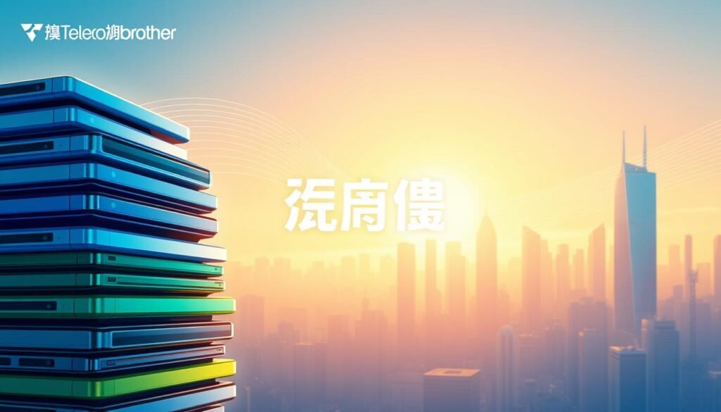 A vibrant and eye-catching illustration of the "Telecombrother" brand's "轉台優惠" concept. In the foreground, a stack of smartphones and devices in shades of blue and green, representing the various plan options. In the middle ground, a stylized, dynamic depiction of signal waves and data streams, conveying the idea of seamless connectivity and flexibility. The background features a clean, minimalist cityscape, bathed in warm, golden lighting to create a sense of progress and opportunity. The overall composition is sleek, modern, and visually engaging, reflecting the key features and benefits of the "轉台優惠" program. A vibrant and eye-catching illustration of the "Telecombrother" brand's "轉台優惠" concept. In the foreground, a stack of smartphones and devices in shades of blue and green, representing the various plan options. In the middle ground, a stylized, dynamic depiction of signal waves and data streams, conveying the idea of seamless connectivity and flexibility. The background features a clean, minimalist cityscape, bathed in warm, golden lighting to create a sense of progress and opportunity. The overall composition is sleek, modern, and visually engaging, reflecting the key features and benefits of the "轉台優惠" program.